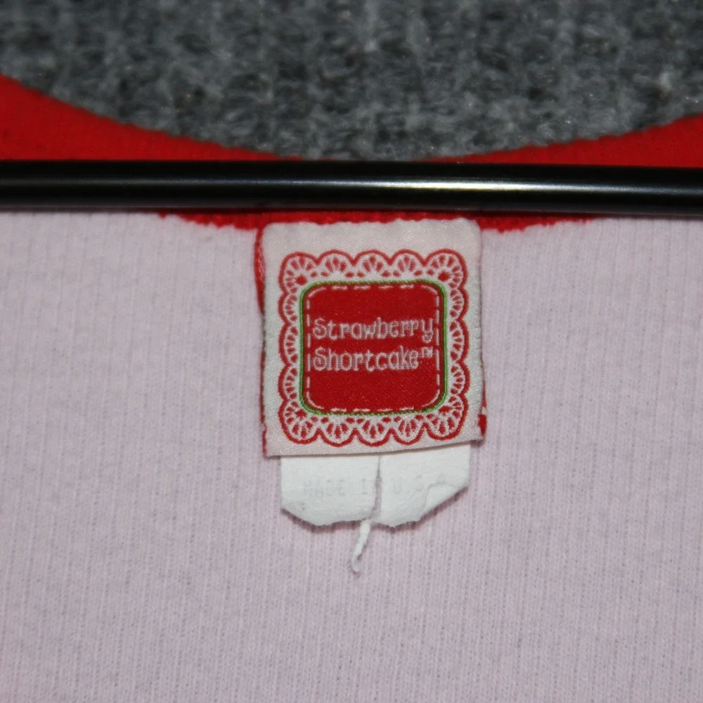 Vintage‎ Strawberry Shortcake Pink Ribbed Tank Top Sweet Dreamer Women's Size M